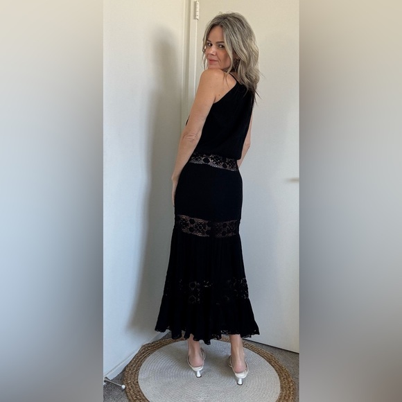 Michelle Jonas Hippie Gauze Maxi Dress in Black - Picture 8 of 11